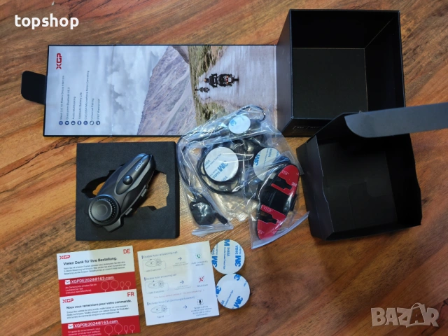 Чисто нов Мото Интерком XGP X10 – MESH 3.0 до 10 моториста / 3км Обхват / Bluetooth 5.3 Qualcomm  , снимка 12 - Аксесоари и консумативи - 54681081