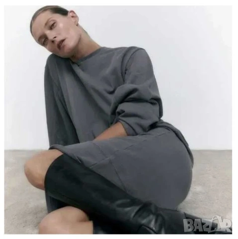 Zara памучна рокля, снимка 2 - Рокли - 54625223