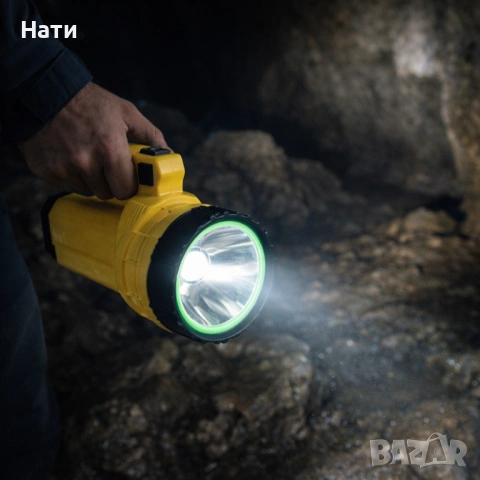 Акумулаторен водоустойчив фенер - прожектор GF-599, снимка 3 - Прожектори - 54023663