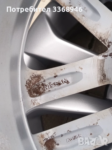 Джанти Nissan 17" 5x114,3 Нисан 5х114.3, снимка 12 - Гуми и джанти - 54000830