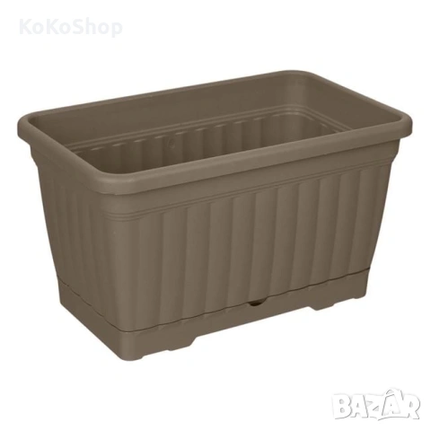 Сандъче за цветя 30,5 × 18,5 × 17 см, сандъче с подложка, снимка 2 - Саксии и кашпи - 54574112