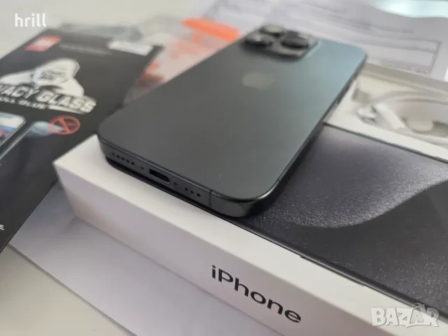 Нов iPhone 15 PRO Гаранция Yettel черен Black Titanium, снимка 4 - Apple iPhone - 55562846