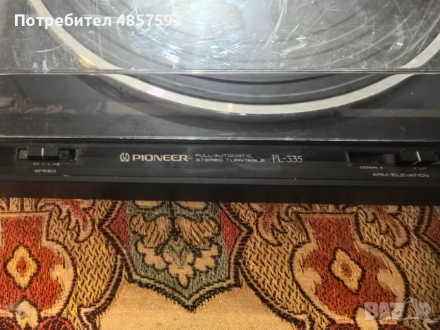 Грамофон Pioneer PL-335, снимка 2 - Грамофони - 54932157