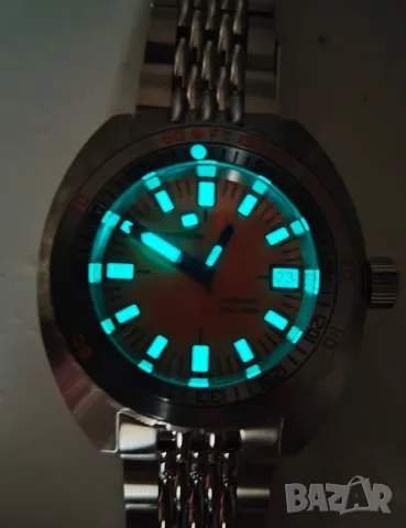 ЧИСТО НОВ Seestern Vintage SUB 300T Automatic, Doxa Sub homage, бартер, снимка 8 - Мъжки - 55557932