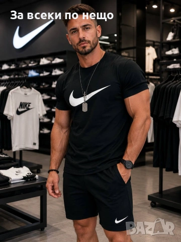 Nike Мъжки Летен Екип👕🩳Мъжки Къс Комплект Найк - 2 Налични Цвята Kод B469, снимка 2 - Спортни дрехи, екипи - 55083385
