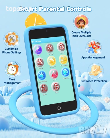 Чисто нов Детски Смартфон Orantronx с Android (3.97" Екран, Две Камери и Игри)   ​, снимка 7 - Образователни игри - 55127390