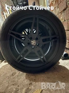 Джанти с гуми 18 цола 5х100 + патерица Subaru Outback, снимка 5 - Гуми и джанти - 54576493