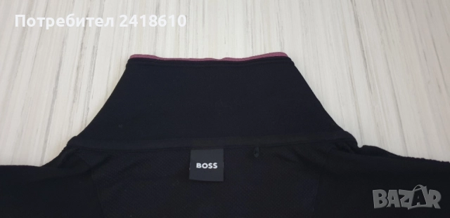 Hugo Boss H - Paras Pique Cotton 3/4 Zip Mens Size 4XL - 5XL НОВО! ОРИГИНАЛНА Тениска!, снимка 12 - Тениски - 54836789