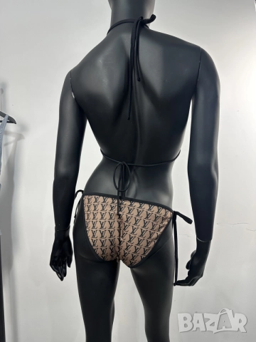 Louis Vuitton дамски кафяв бански две части / половинки , снимка 2 - Бански костюми - 55217685