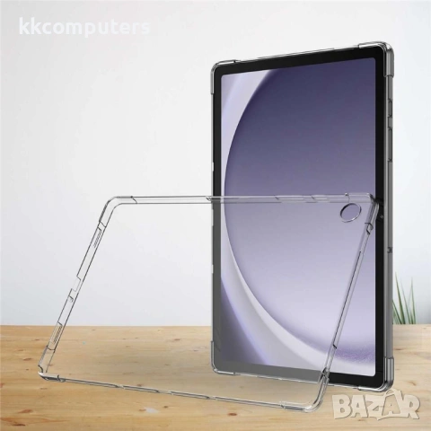 Прозрачен TPU калъф със скрийн протектор от закалено стъкло за Samsung Galaxy Tab A11 Plus / A9 Plus, снимка 2 - Калъфи, кейсове - 54267373
