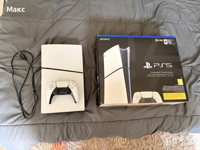PlayStation 5 Slim Digital + PS Plus Extra
до 05.2027 - като нов, с кутия, снимка 4 - PlayStation конзоли - 55410718