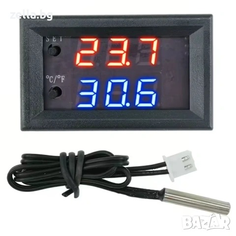 Дигитален термостат 12V с NTC сонда и реле – прецизен контрол за инкубатор, аквариум 10013