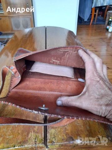 Стара дамска кожена чанта #32, снимка 5 - Други ценни предмети - 55079758