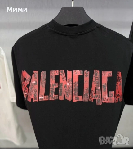 Balenciaga 2 цвята мъжки тениски, снимка 2 - Тениски - 54552252