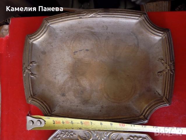 Комплект три подноса арт деко, снимка 3 - Други ценни предмети - 54642348