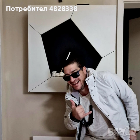 Биокамина - стенна , черно с бяло - 85х84,9х18,2 см, снимка 2 - Декорация за дома - 54562671