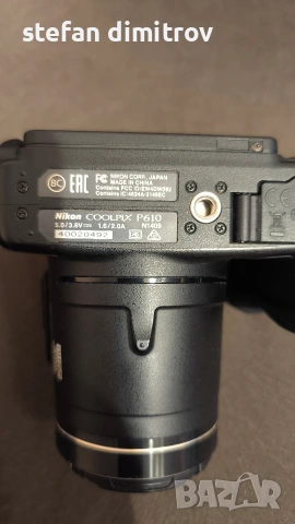 Nikon COOLPIX P610, 16MP, Wi-Fi, GPS, Черен, снимка 8 - Фотоапарати - 54349371