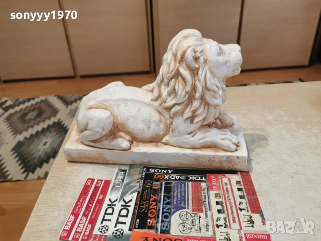 ЛЪВ-МАСИВЕН ТЕЖЪК 30Х20Х13СМ 0205262000, снимка 11 - Антикварни и старинни предмети - 54391920