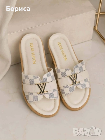 Дамски чехли LV 💥 , снимка 6 - Чехли - 55133046