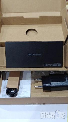  4-портов HDMI сплитер Avidgram с поддръжка на 4K при 60Hz и HDR