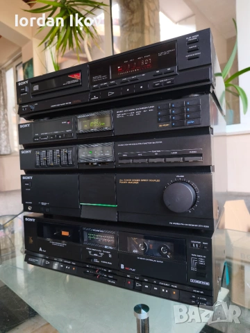 Sony CDP-350+STR-225+TC-W255+Шкаф, снимка 4 - Аудиосистеми - 55072417