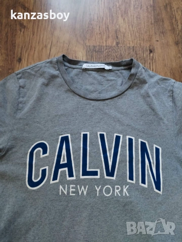 CALVIN KLEIN - страхотна мъжка тениска L, снимка 2 - Тениски - 55212307