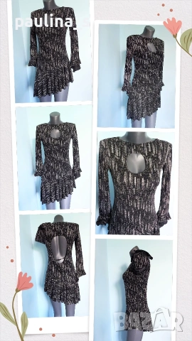 Три различни броя / Уникална рокля "MYBC"(вълна), Burda и Sparkling dress, снимка 15 - Рокли - 36473533