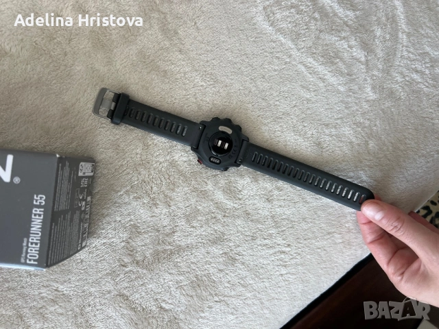 Garmin Forerunner 55 GPS спортен часовник – отлично състояние, с кутия и зарядно, снимка 6 - Друга електроника - 54768285