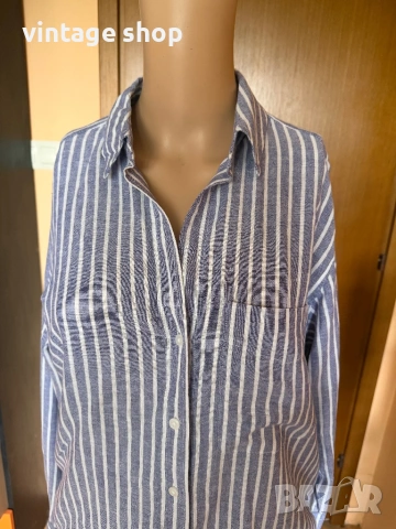 Дамски ленени ризи райе Lexington/Zara, снимка 13 - Ризи - 54486141
