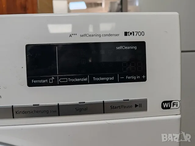 Като нова сушилня с термопомпа Сименс Siemens IQ 700 A+++ с WI-FI 8кг 2 години гаранция! , снимка 3 - Сушилни - 55438833