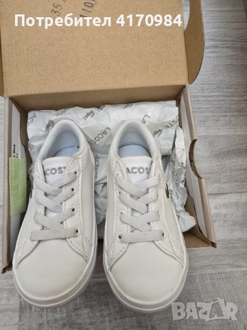 LACOSTE - бели размер 21 , снимка 3 - Детски маратонки - 54801723