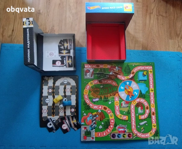 ЛОТ две детски настолни игри: hot wheels + голямата надпревара, снимка 2 - Образователни игри - 54337004