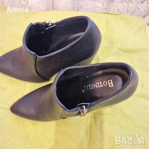 Дамски боти Botineli на ток 9см, снимка 2 - Дамски боти - 54316989