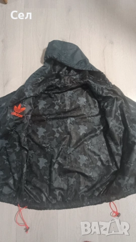 Двулицево пролетно яке/ветровка Adidas S, снимка 2 - Спортни дрехи, екипи - 54758671