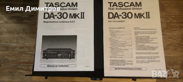 Tascam DA30 MK II Professional DAT Recorder , снимка 10 - Декове - 51199628
