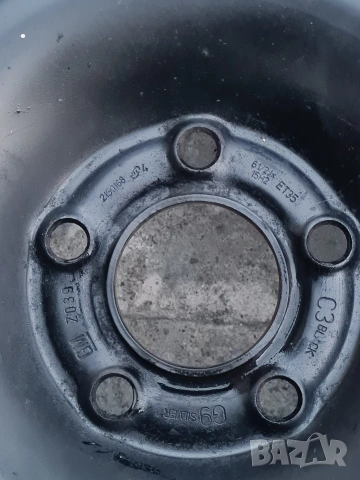 4 бр. Зимни гуми 195/65 R15 с оригинални железни джанти за Opel (GM) 5х110, снимка 5 - Гуми и джанти - 54611464