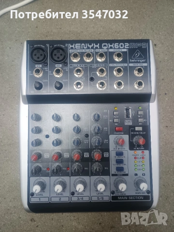 пулт behringer xenyx qx602 MP3 