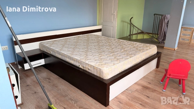 Спалня с матрак, снимка 2 - Спални и легла - 55053005