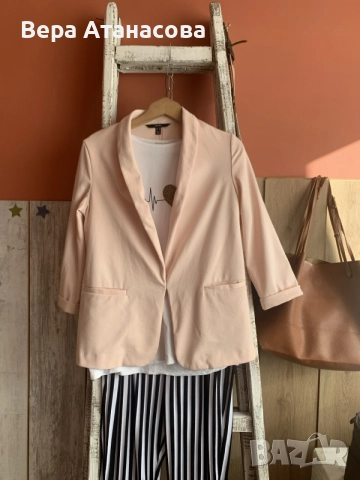 🍑🍑🍑 Блейзър Vero moda в прасковен цвят👜 л размер, снимка 3 - Сака - 55607374
