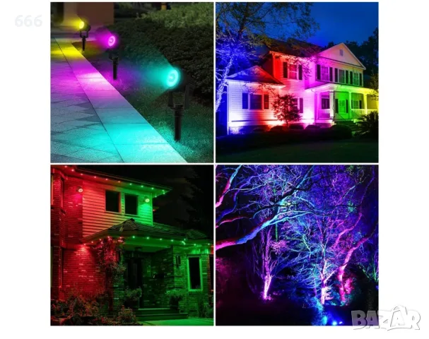 LED соларна лампа RGB, снимка 6 - Соларни лампи - 55614689