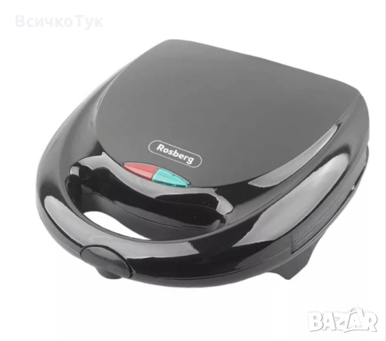 ✨Уред за сладки орехчета Rosberg R51442D, 800W, За 12 сладки, Незалепващи плочи, снимка 2 - Други - 54772100