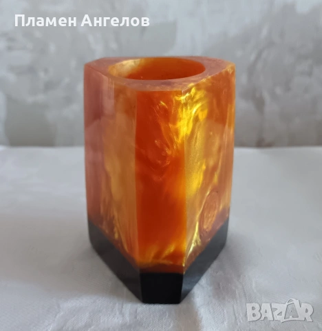 Моливник/държач за моливи/ваза-Каталин, Бакелит , снимка 2 - Други ценни предмети - 54935690