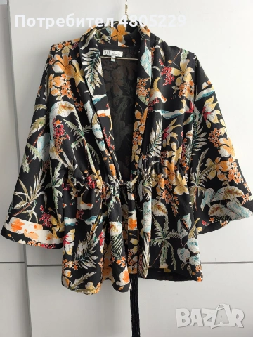 ZARA блейзер тип кимоно р-р С/М, снимка 2 - Сака - 54284247