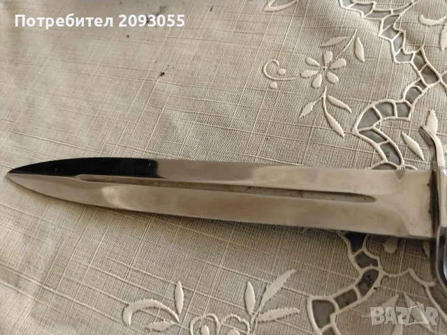 Стар нож със две остриета от двете страни нов , снимка 3 - Ножове - 55617815