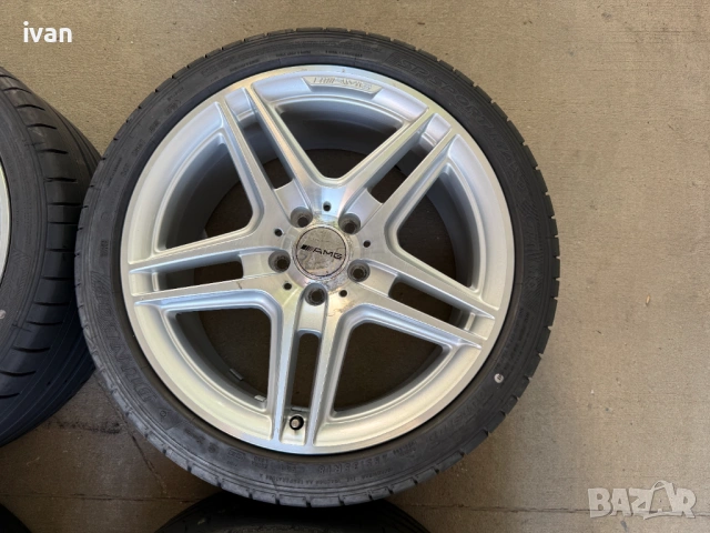 4 бр. оригинални алуминиеви джанти спорт пакет Mercedes AMG 18 цола 5x112, снимка 5 - Гуми и джанти - 54852553