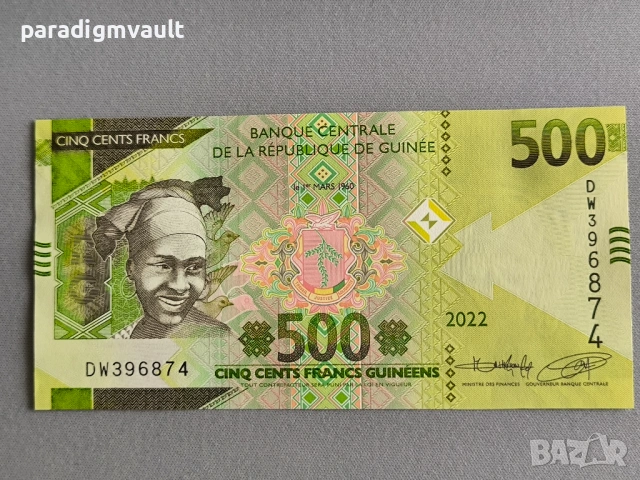 Банкнота - Гвинея - 500 франка UNC | 2022г.