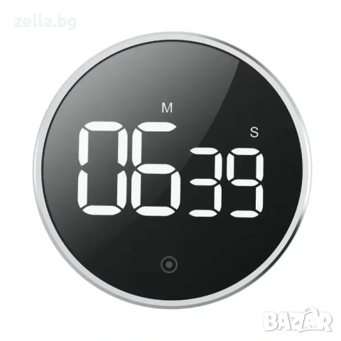 Дигитален кухненски таймер с LED дисплей до 99 мин – Аларма 90dB, магнит, голям екран 10244, снимка 7 - Резервни части за телефони - 54661772
