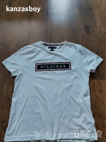Tommy Hilfiger - страхотна мъжка тениска L, снимка 5 - Тениски - 55652192