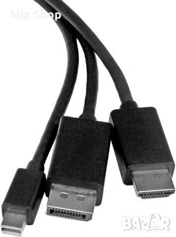 Нов StarTech.com 2 м кабел-преобразувател от HDMI, DisplayPort или Mini DisplayPort към HDMI, снимка 2 - Друга електроника - 55204324