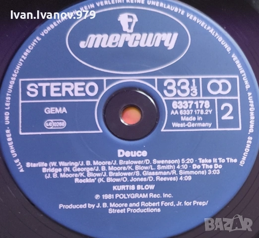Vinyl (Kurtis Blow - Deuce), снимка 3 - Грамофонни плочи - 55156261
